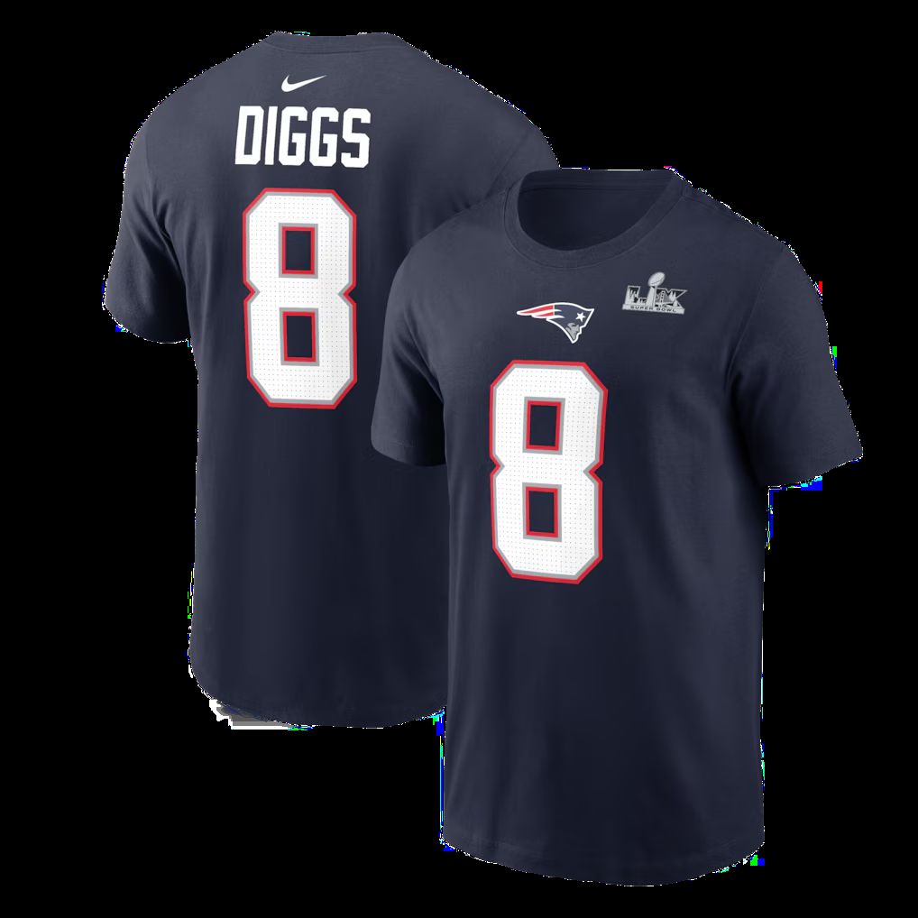 Men 2026 NFL New England Patriots T-shirt blue 015->nfl t-shirts->Sports Accessory